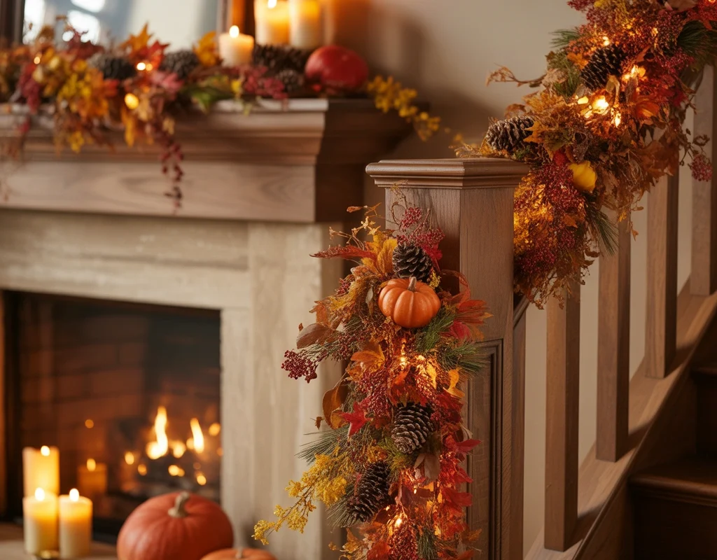 Add Thanksgiving Garland Decorations Around Your Home