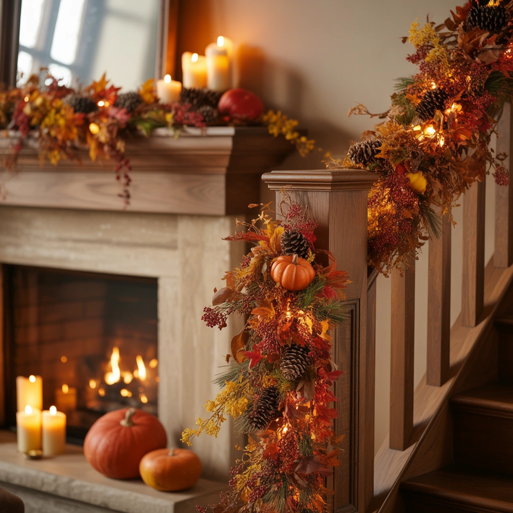 Add Thanksgiving Garland Decorations Around Your Home