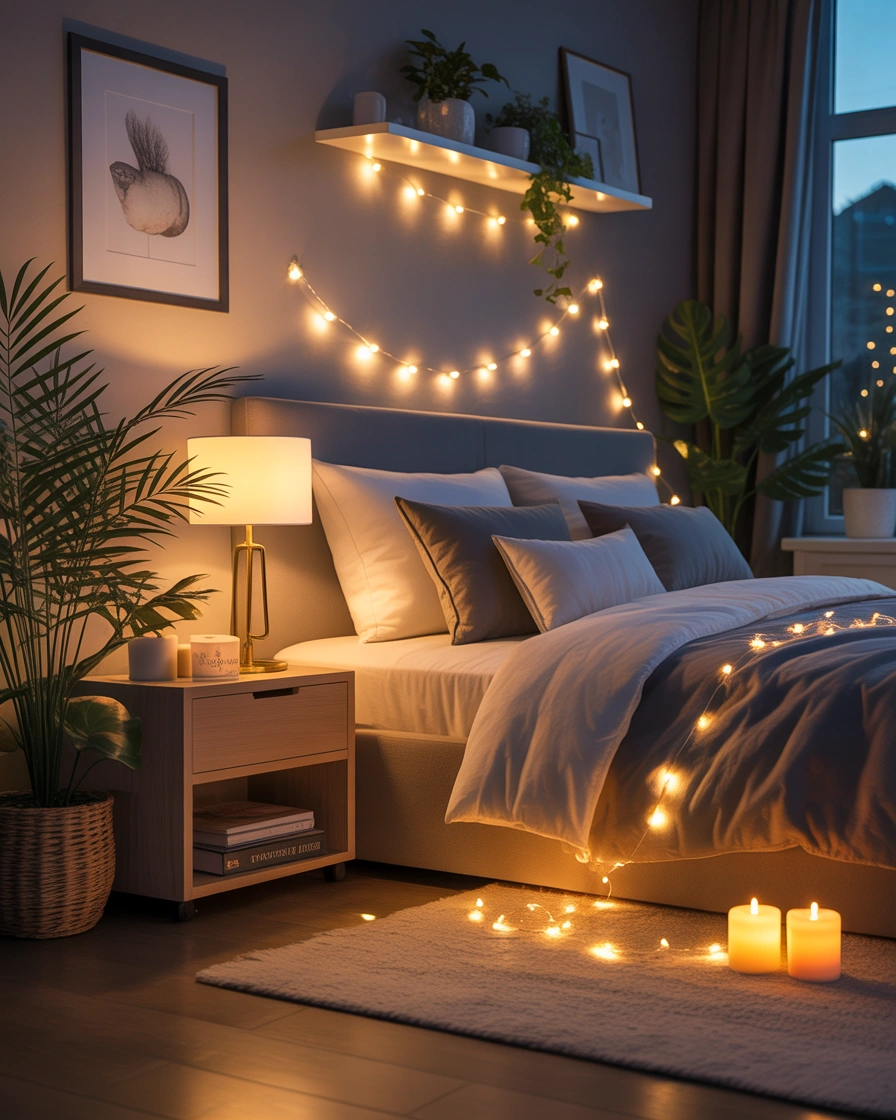 Add Warm Ambient Lighting for a Dreamy Atmosphere