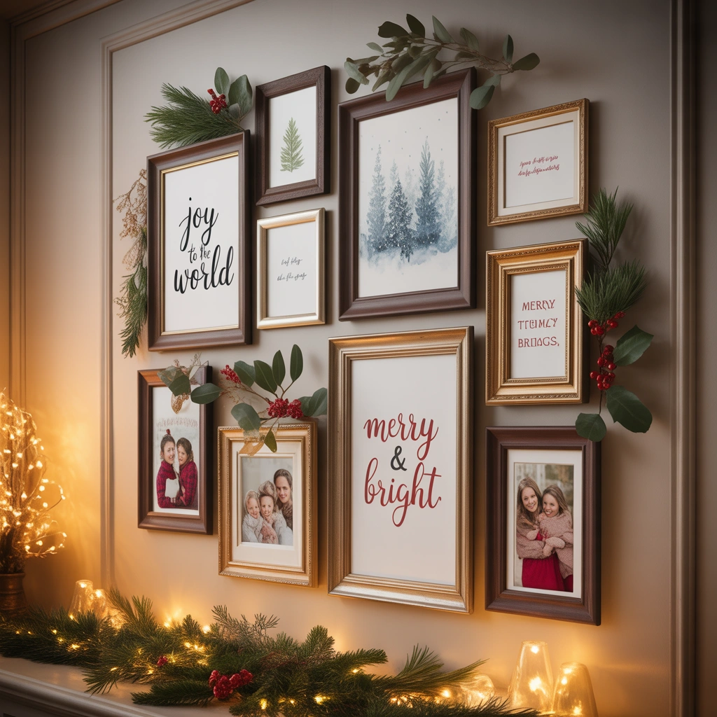 Add a Christmas Gallery Wall or Holiday Artwork