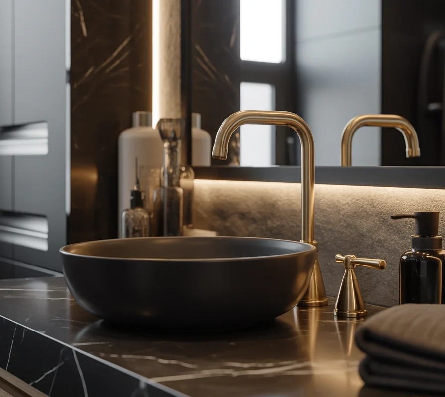 Add a Gold Bathroom Faucet for an Instant Luxury Upgrade