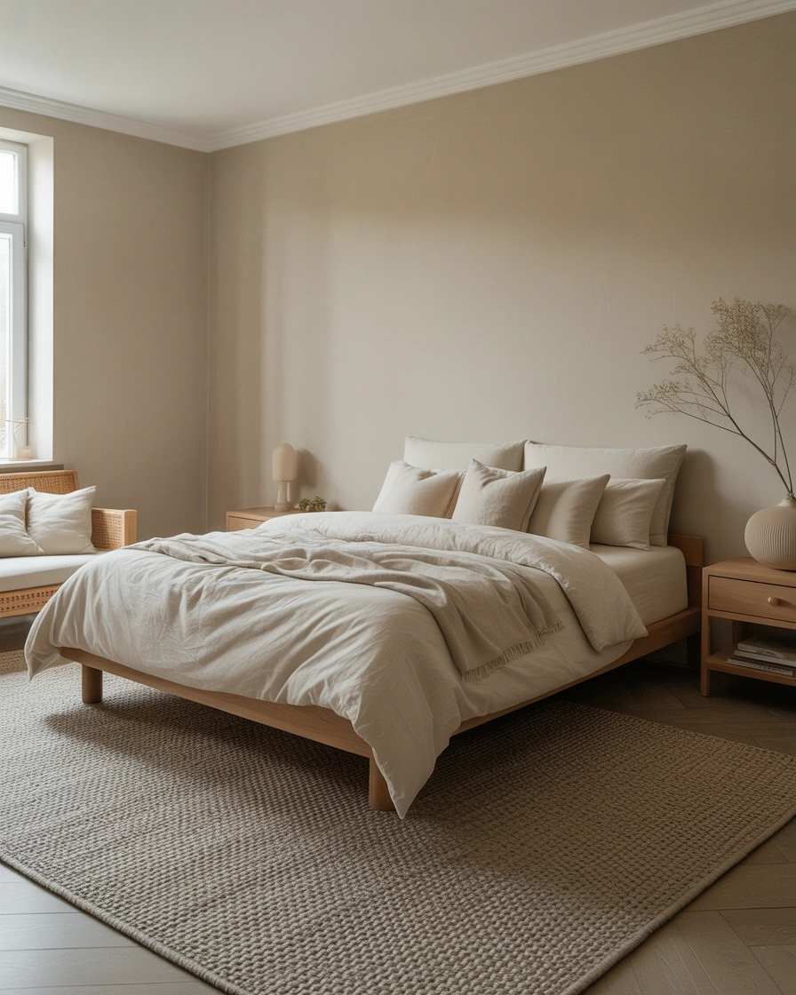 Add a Minimalist Bedroom Rug
