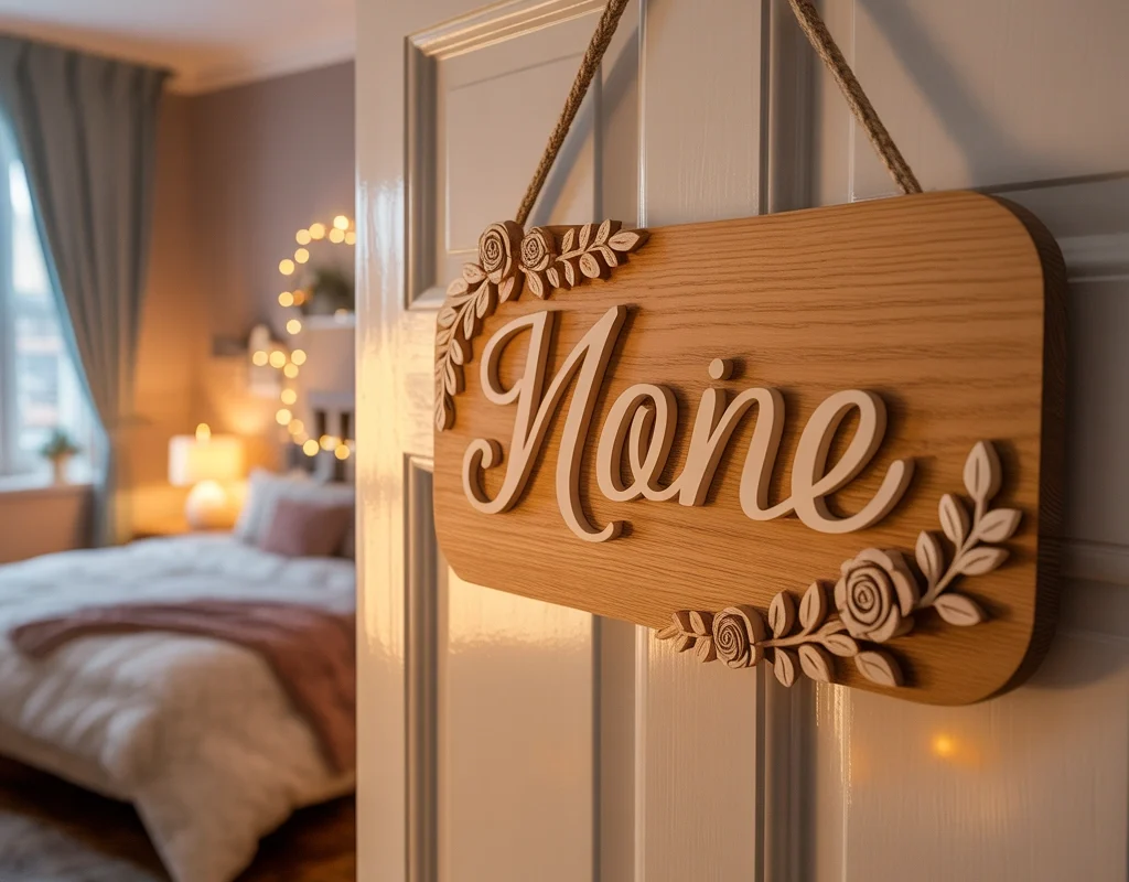 Add a Personalized Name Sign or Custom Door Plaque