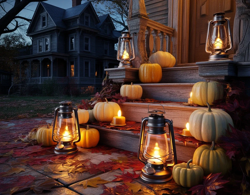 Antique Halloween Lanterns for a Warm Spooky Glow