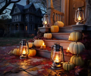 Antique Halloween Lanterns for a Warm Spooky Glow