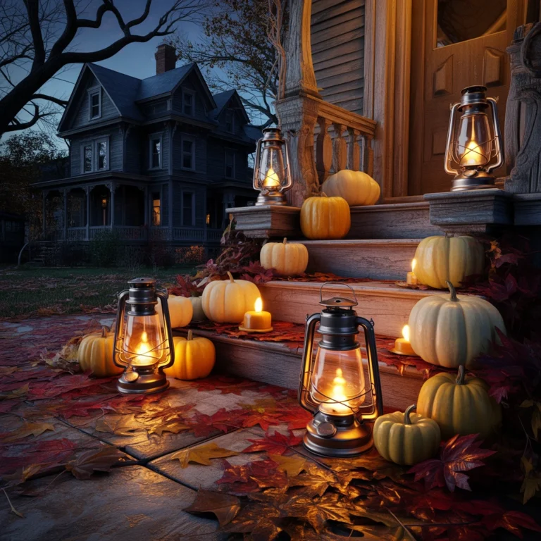 Antique Halloween Lanterns for a Warm Spooky Glow
