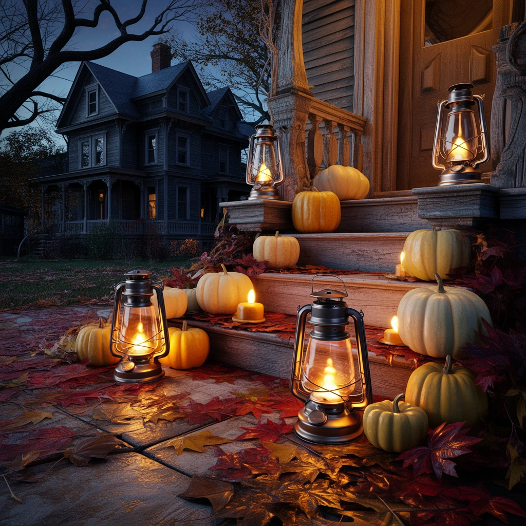 Antique Halloween Lanterns for a Warm Spooky Glow