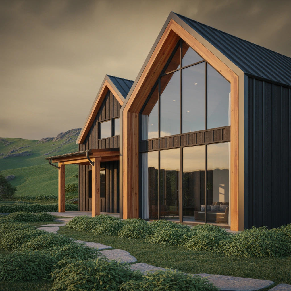 Black Farmhouse Exterior Paint Color for a Dramatic Modern Farmhouse Design