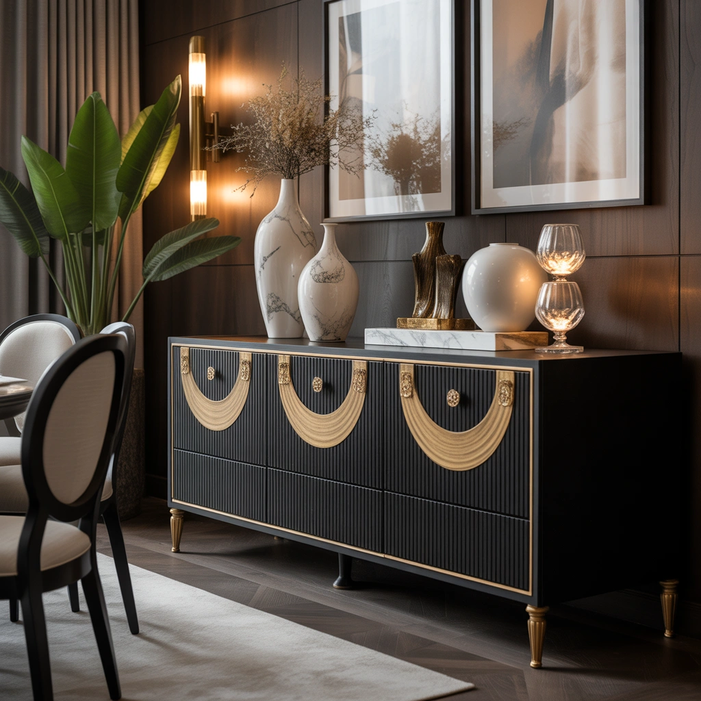 Black Sideboard Decor Ideas for a Bold Dining Room Look