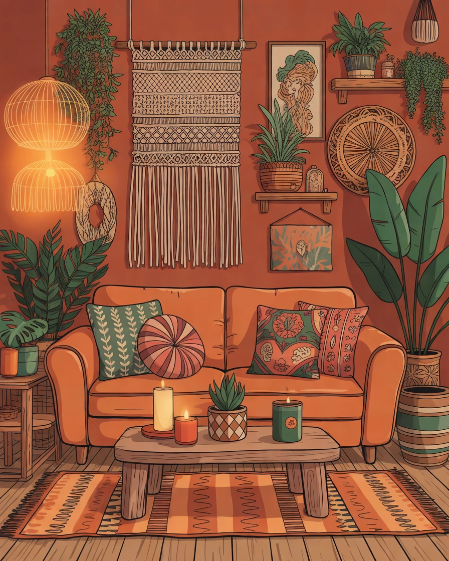 Boho Style Toca Boca Living Room With Creative Details