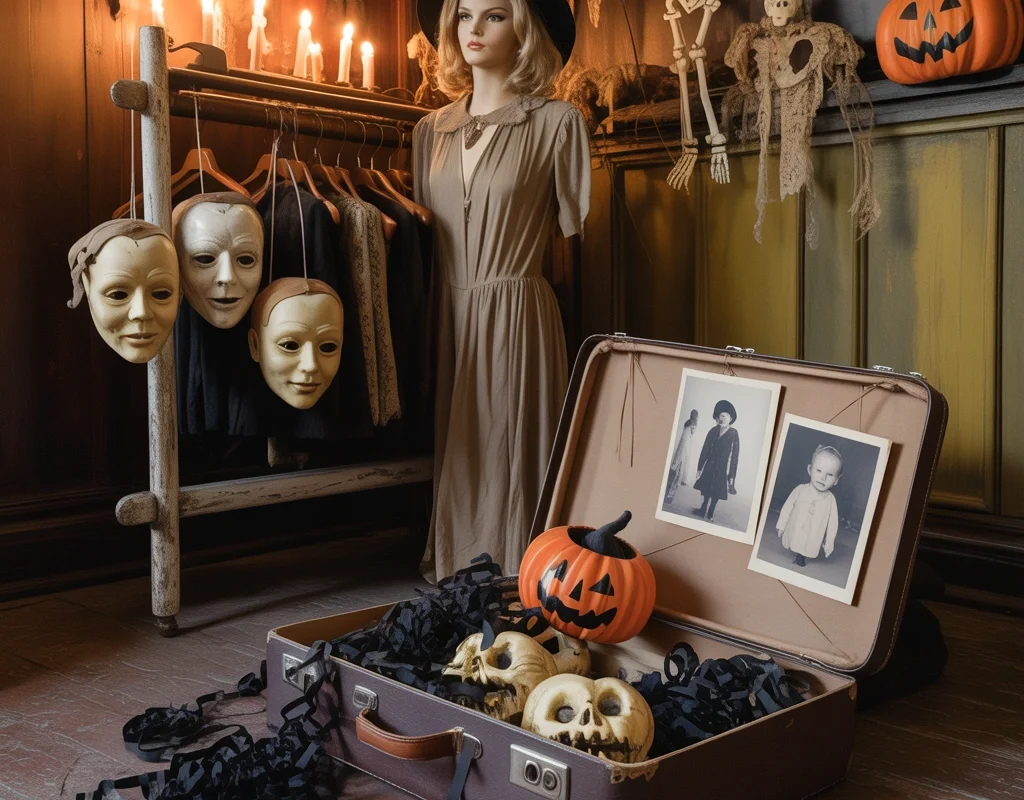 Bring Back the Charm of Vintage Halloween Masks and Costume Displays
