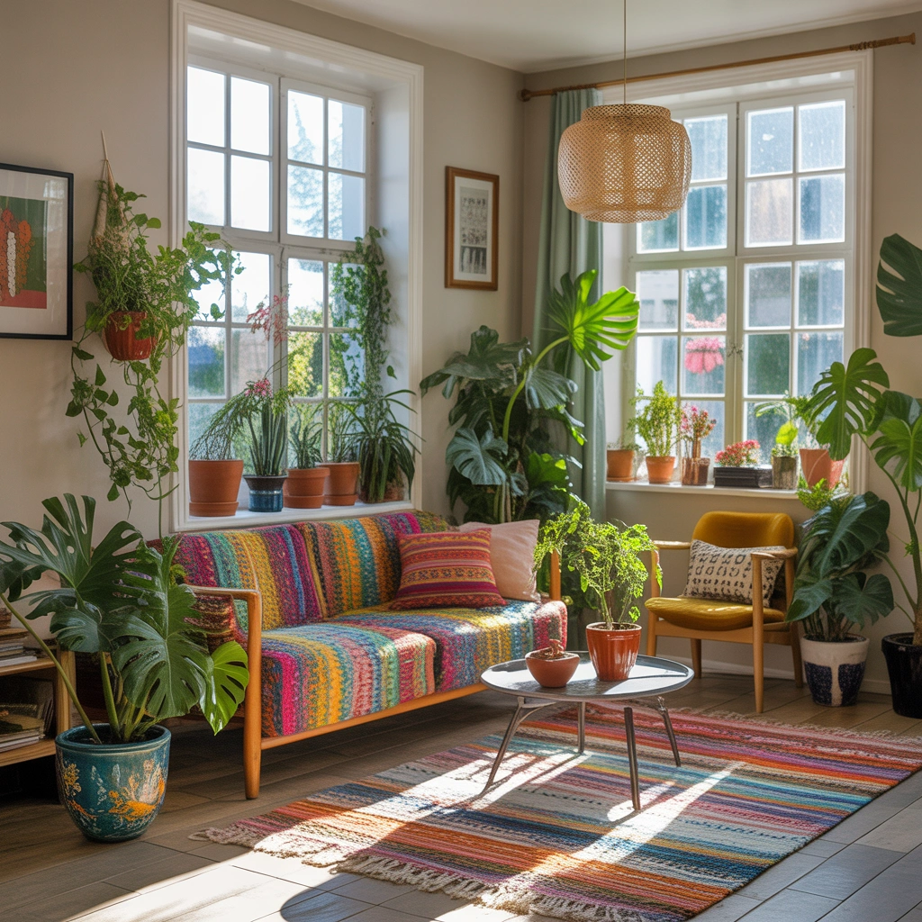 Bring Nature Indoors With Colourful Plants and Greenery