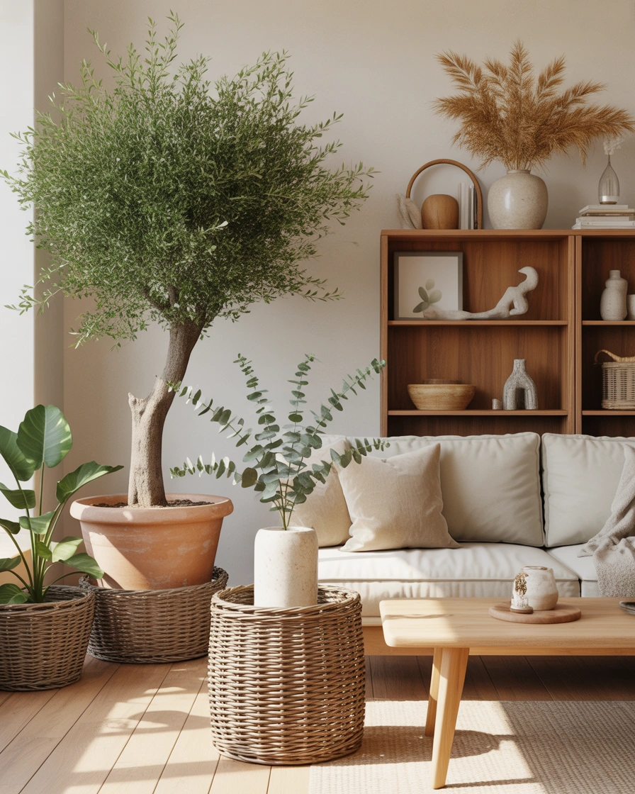 Bring Nature Indoors With Green Plants and Organic Botanicals