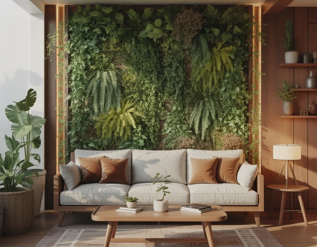 Bring Nature Indoors With Green Wall Decor and Indoor Plants