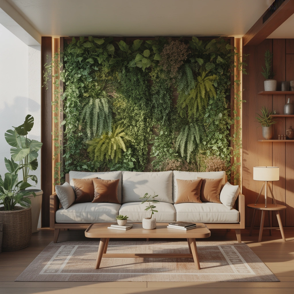 Bring Nature Indoors With Green Wall Decor and Indoor Plants