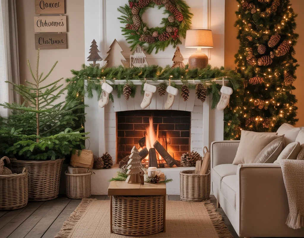 Bring Nature Indoors With Rustic Christmas Decorations