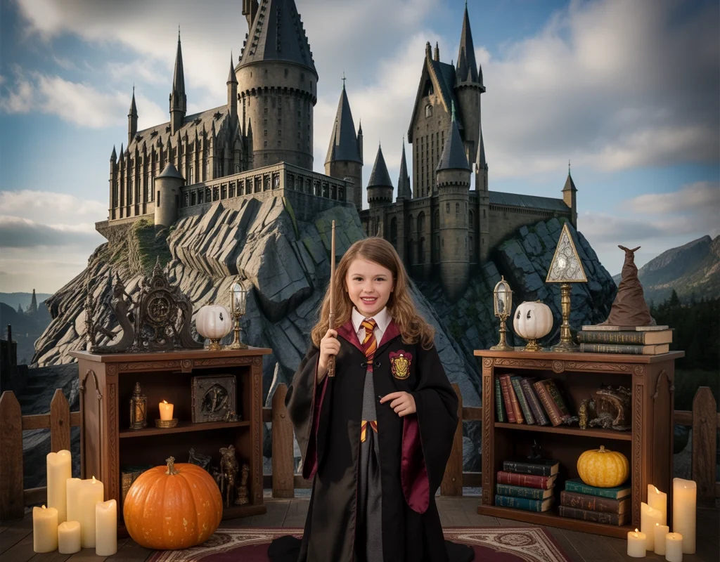 Build a Complete Hogwarts Halloween Photo Booth