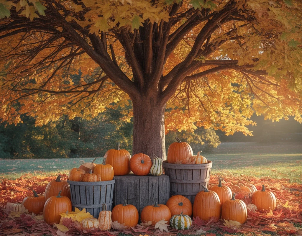 Build a Small Pumpkin Patch Around a Tree