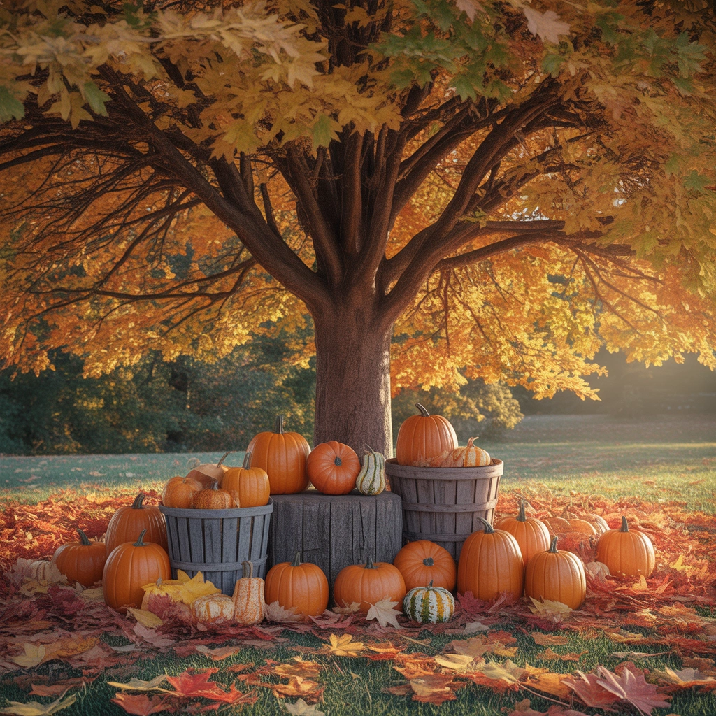 Build a Small Pumpkin Patch Around a Tree