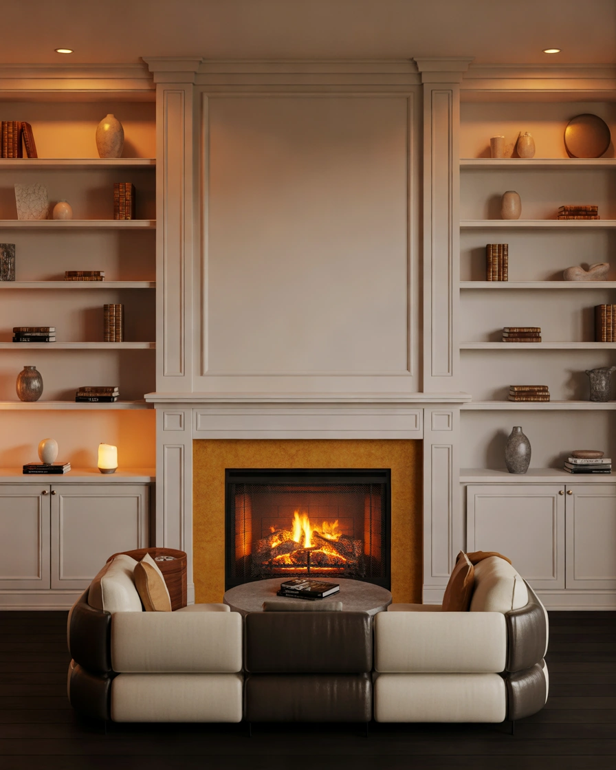 Built In Fireplace Mantle Ideas for a Custom Home Look