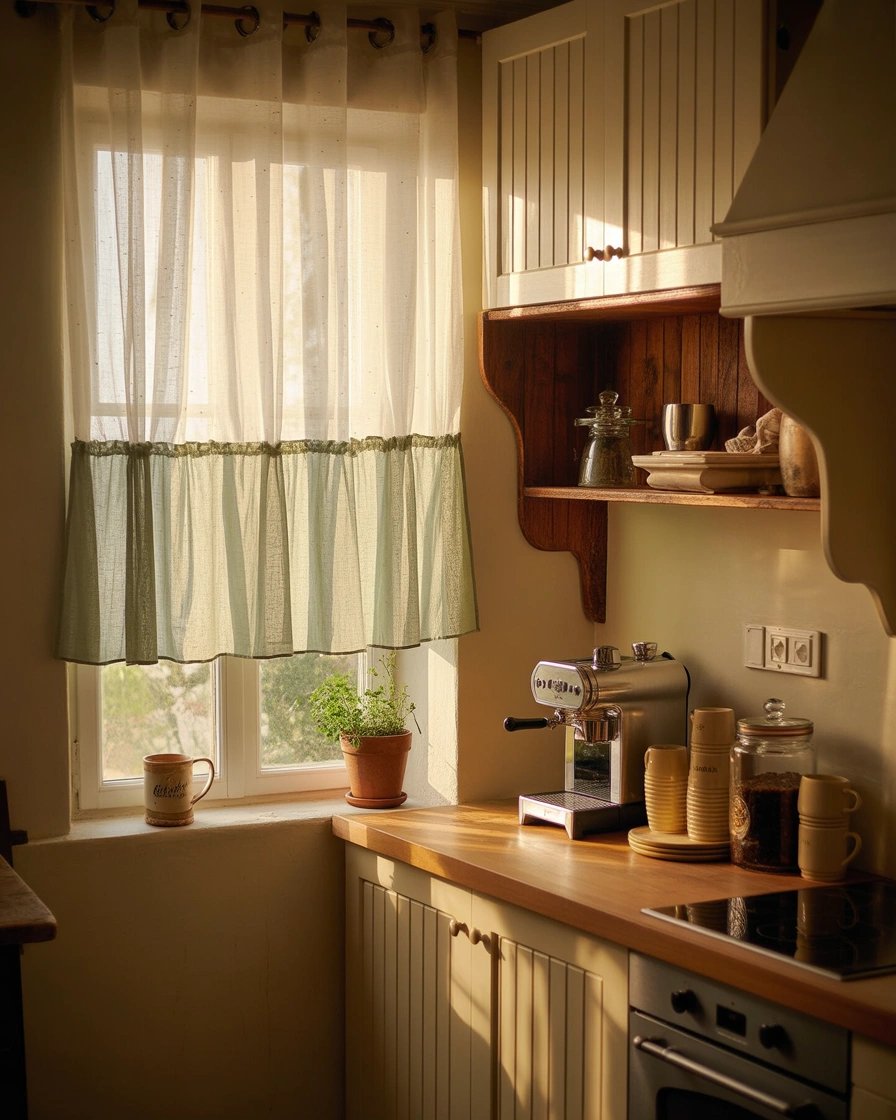 Café Curtains for Small Kitchen Windows