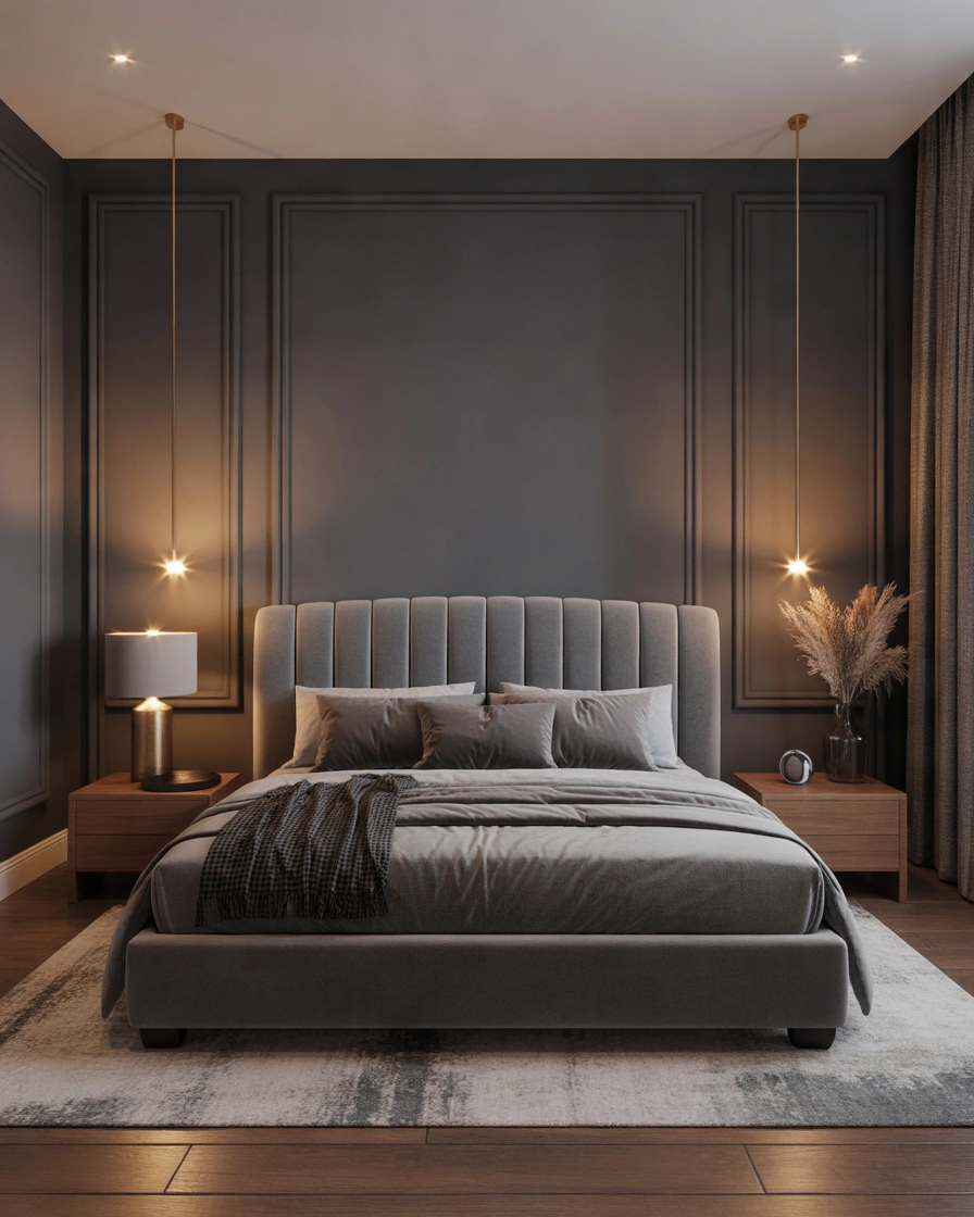 Charcoal Gray – A Modern and Sophisticated Bedroom Wall Color