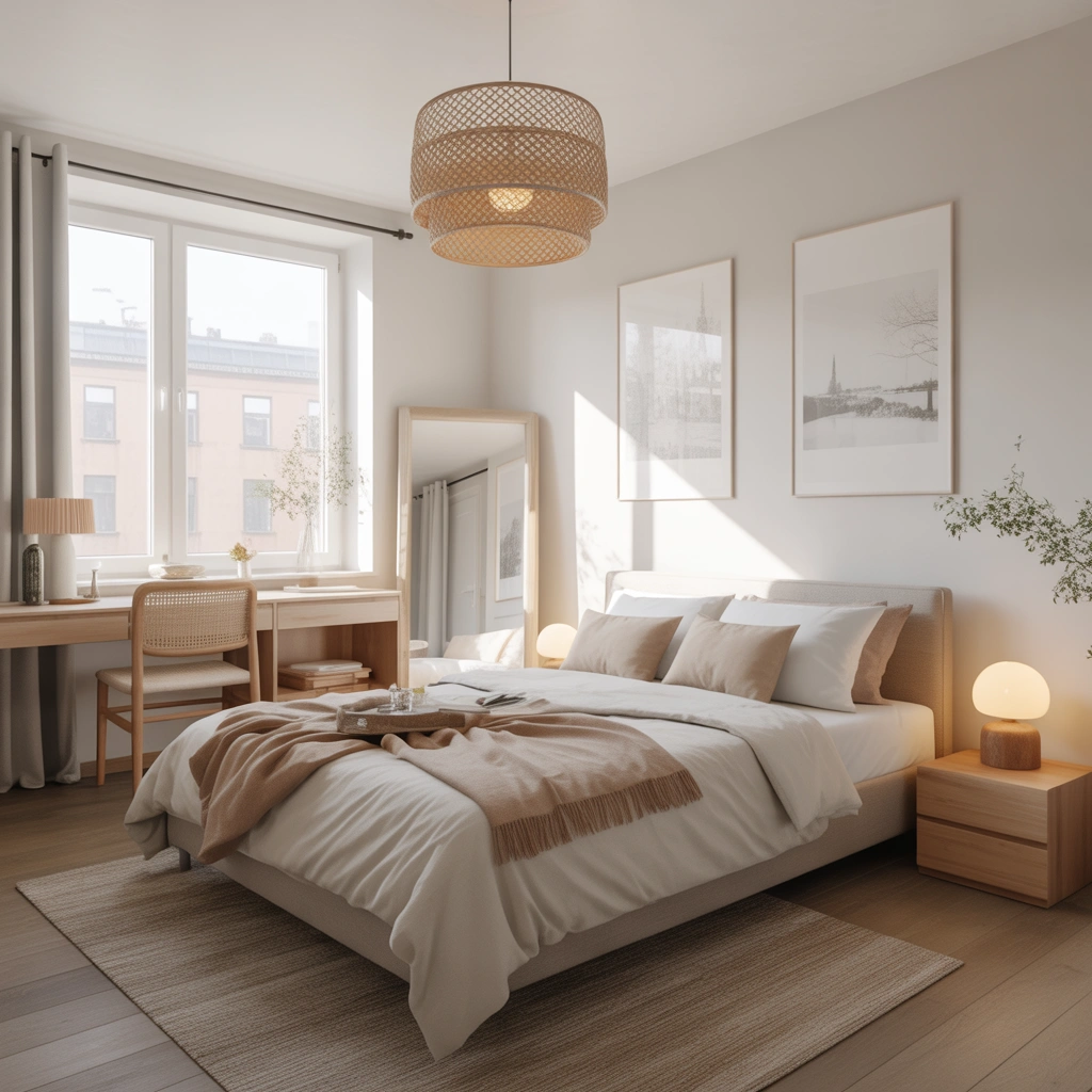 Choose Light Colors to Make the Bedroom Feel Larger