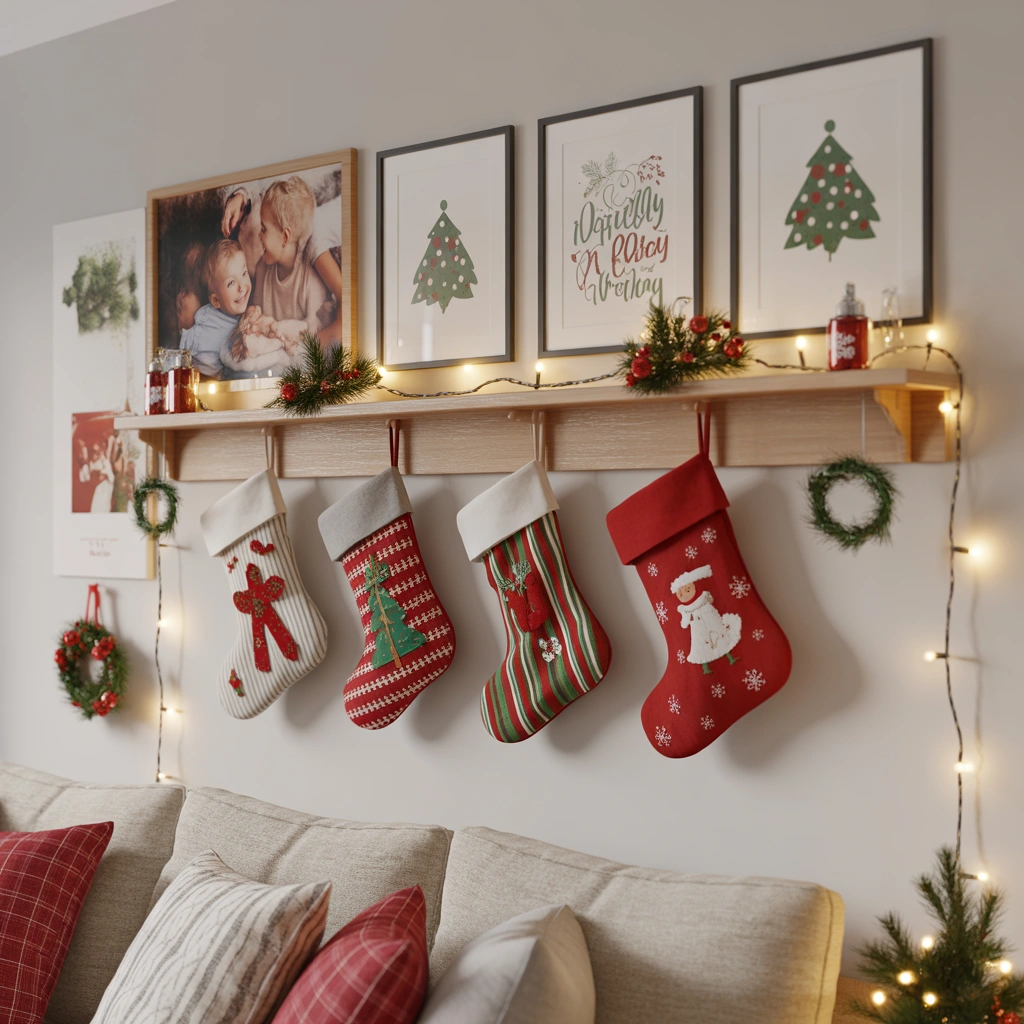 Christmas Socks Wall Hanging Decoration