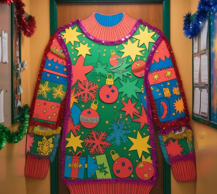 Christmas Ugly Sweater Door Decoration