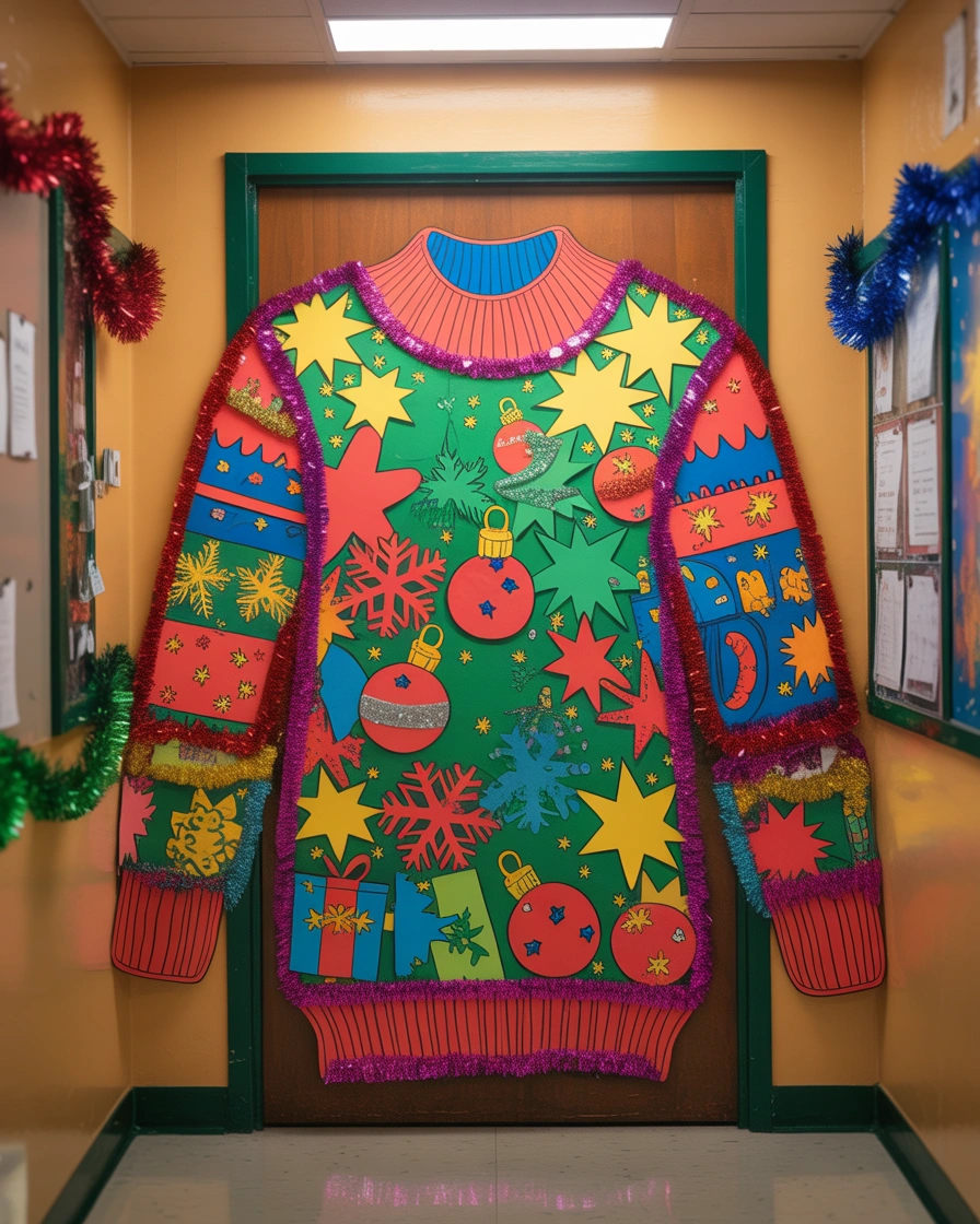 Christmas Ugly Sweater Door Decoration