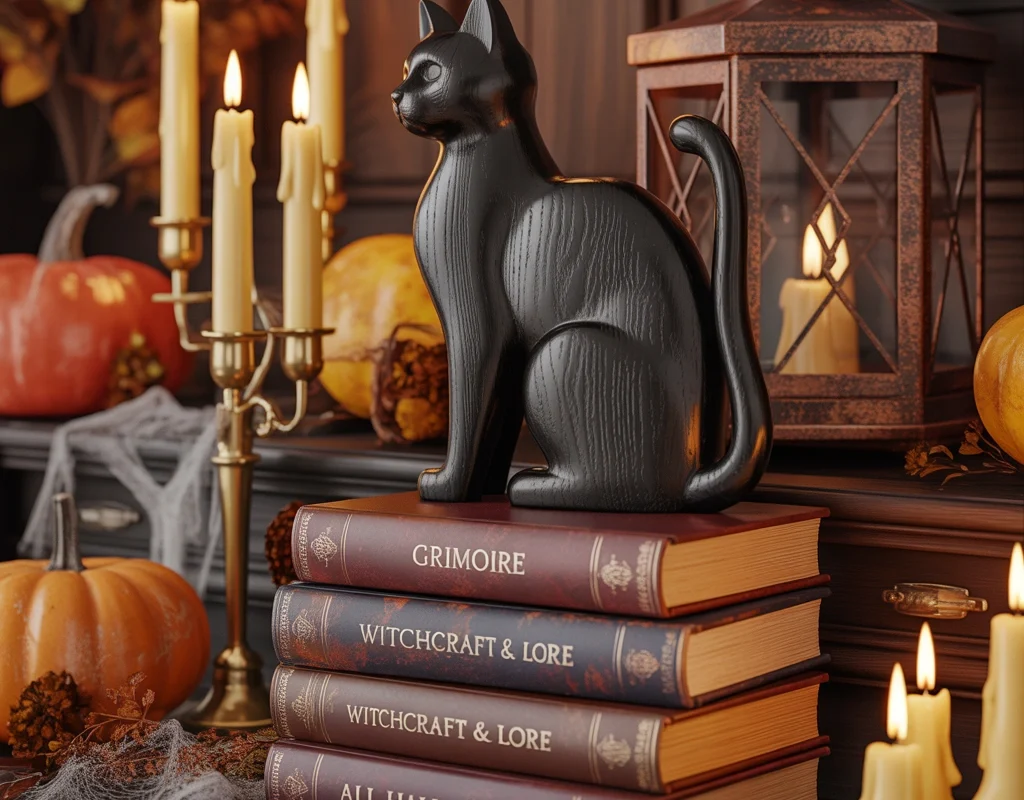 Classic Black Cat Decorations With Vintage Charm