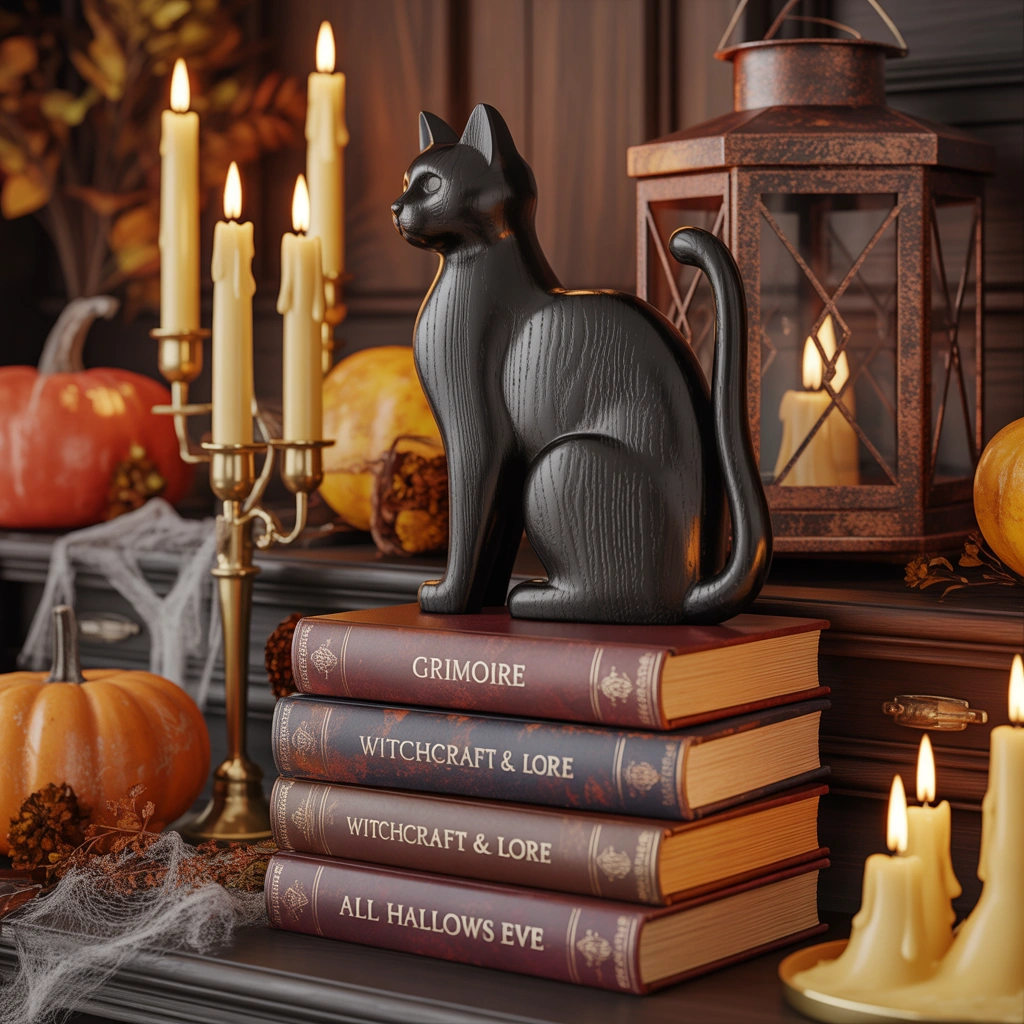 Classic Black Cat Decorations With Vintage Charm