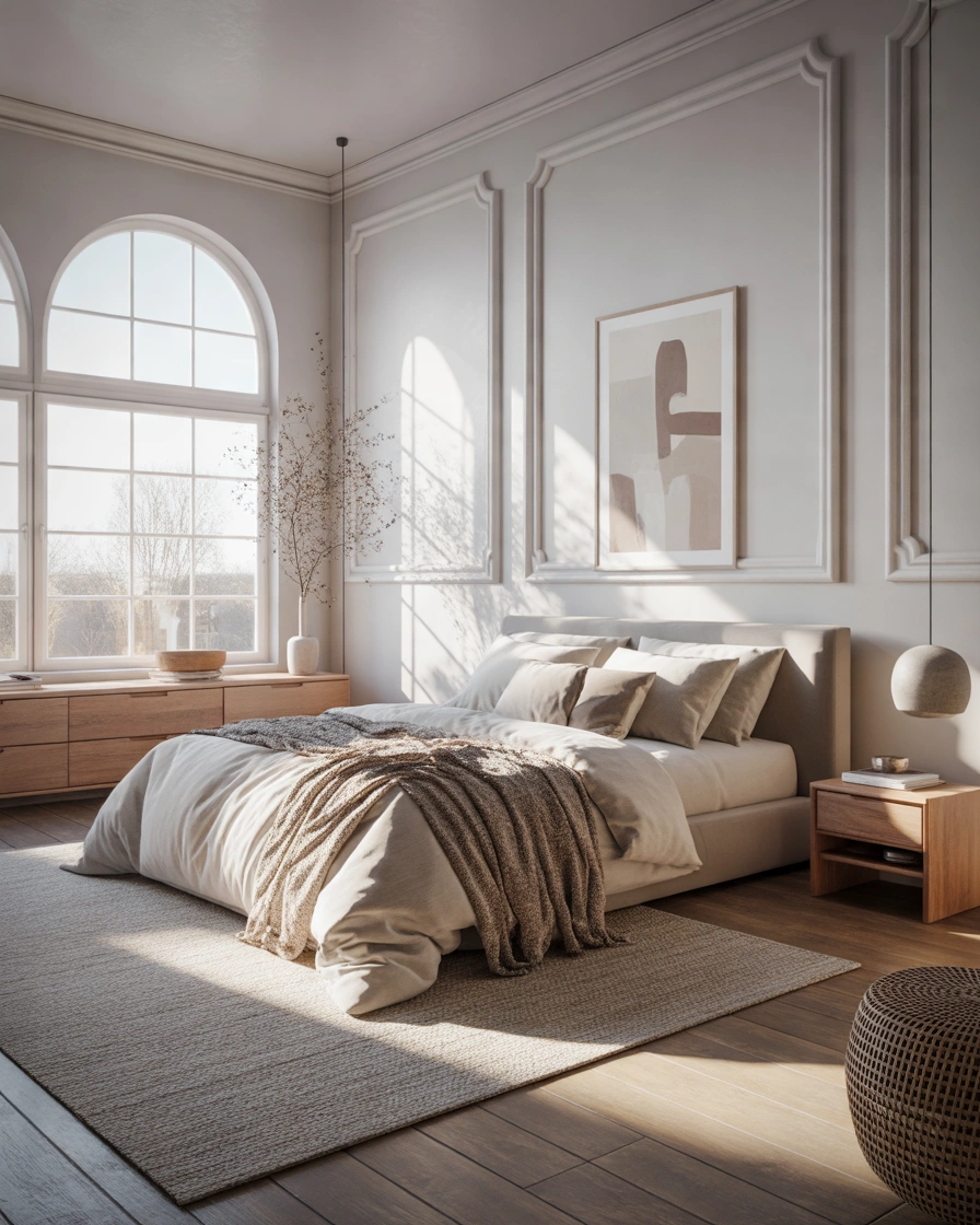 Classic White – A Fresh and Bright Bedroom Wall Color