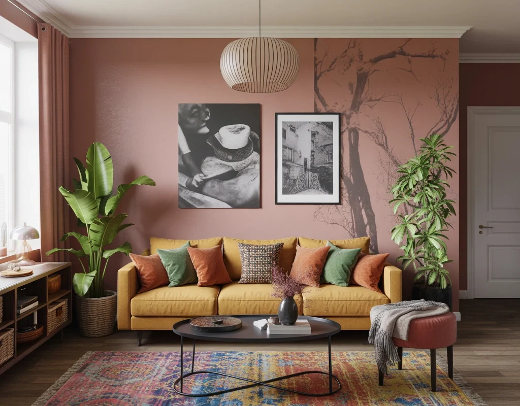 Combine Different Colour Styles for an Eclectic Look