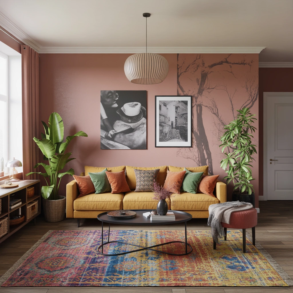 Combine Different Colour Styles for an Eclectic Look