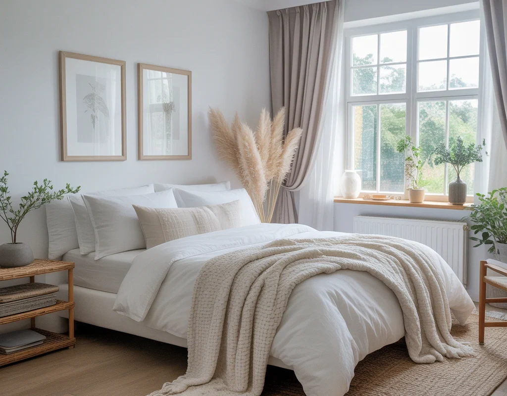Combine Gray Curtains With White Bedroom Décor