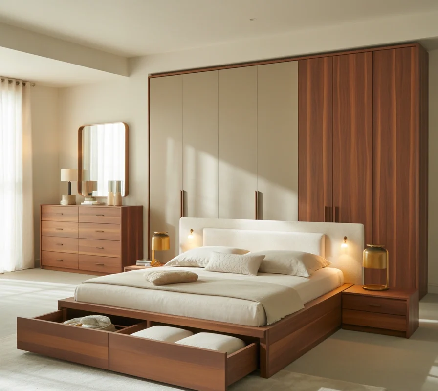 Complete Bedroom Furniture Set with Storage Solutions