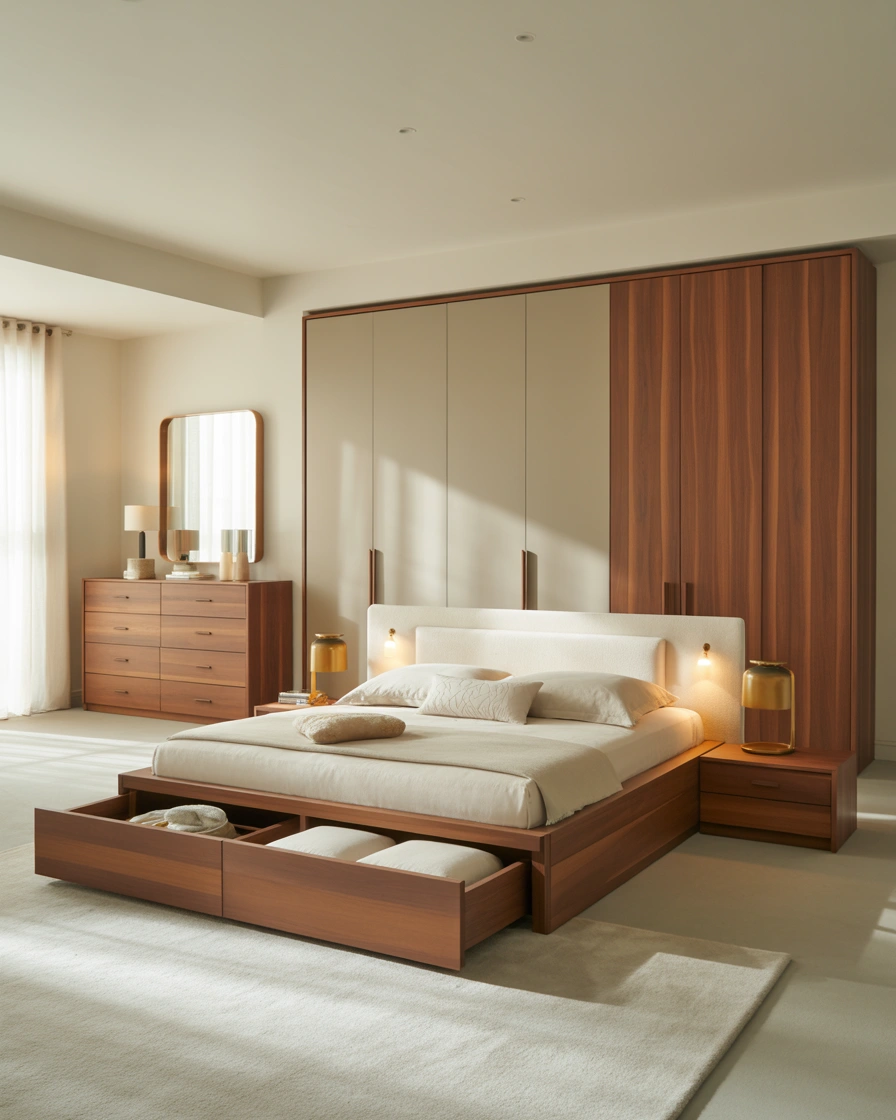 Complete Bedroom Furniture Set with Storage Solutions