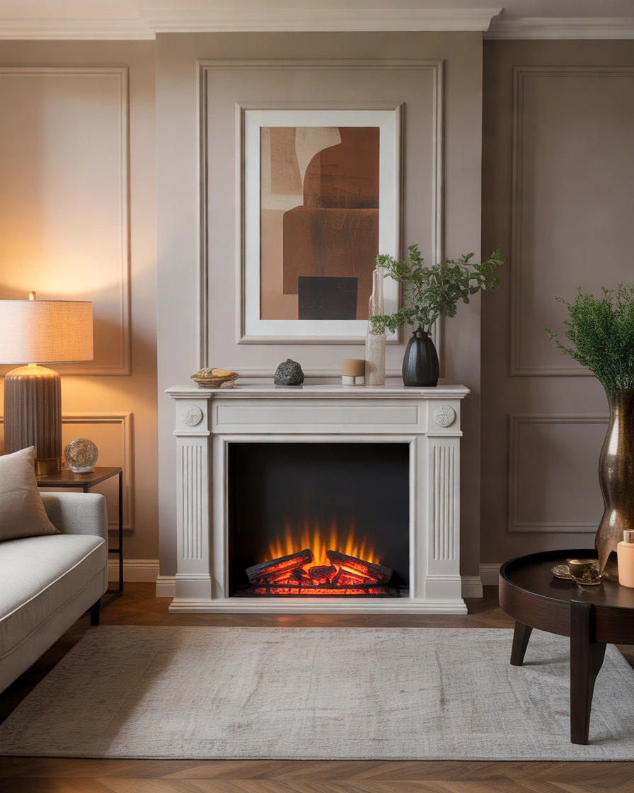Convert Your Empty Fireplace Into a Modern Electric Fireplace Display