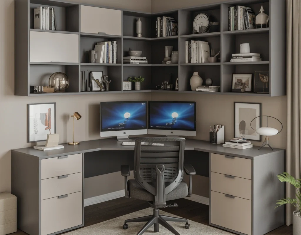 Corner Desk Setup to Maximize Space