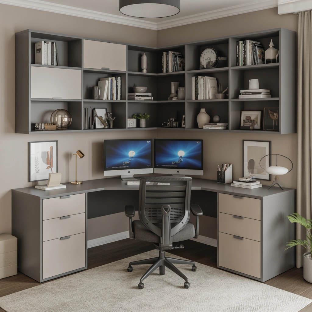 Corner Desk Setup to Maximize Space