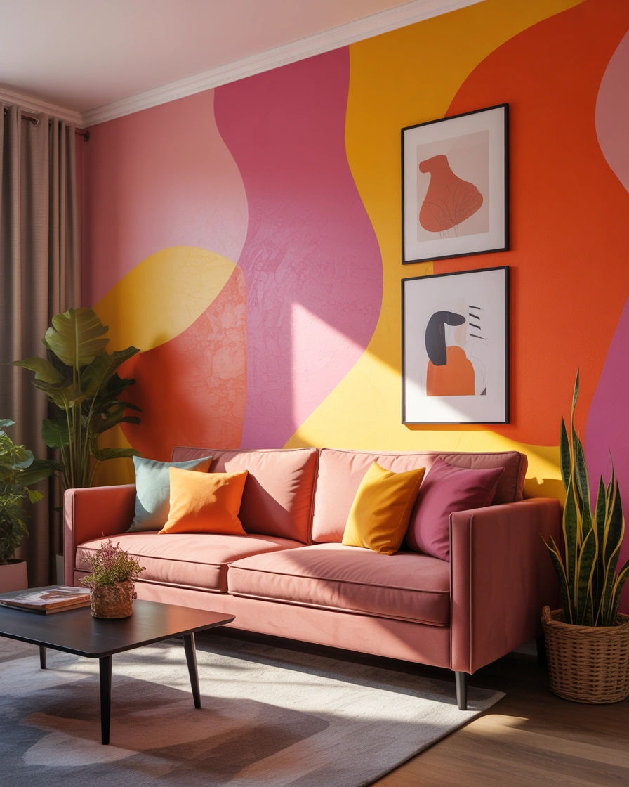 Create A Colorful Statement Wall That Instantly Changes The Mood