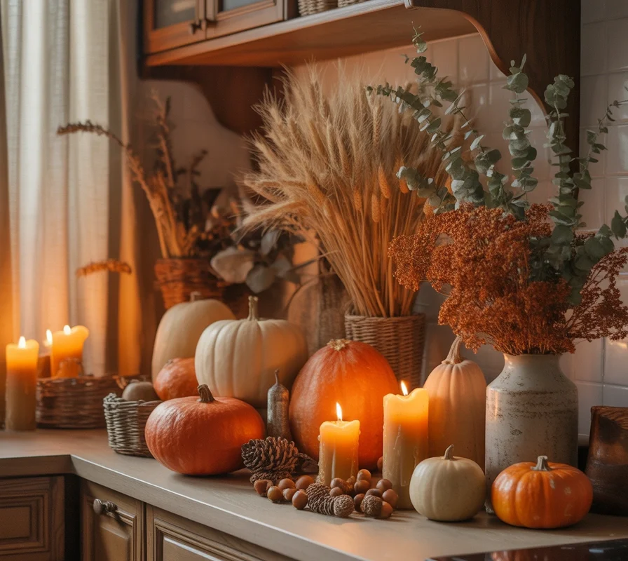 Create A Seasonal Kitchen Cabinet Top Decoration