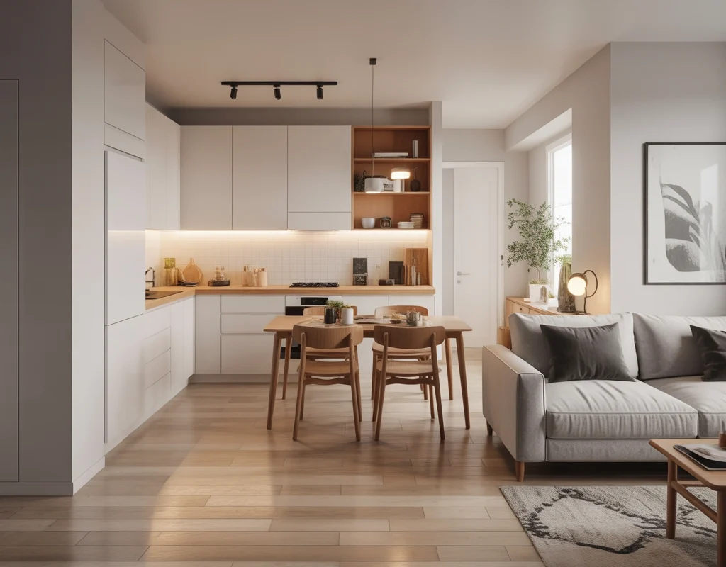 Create Visual Continuity With Matching Flooring Throughout the Space
