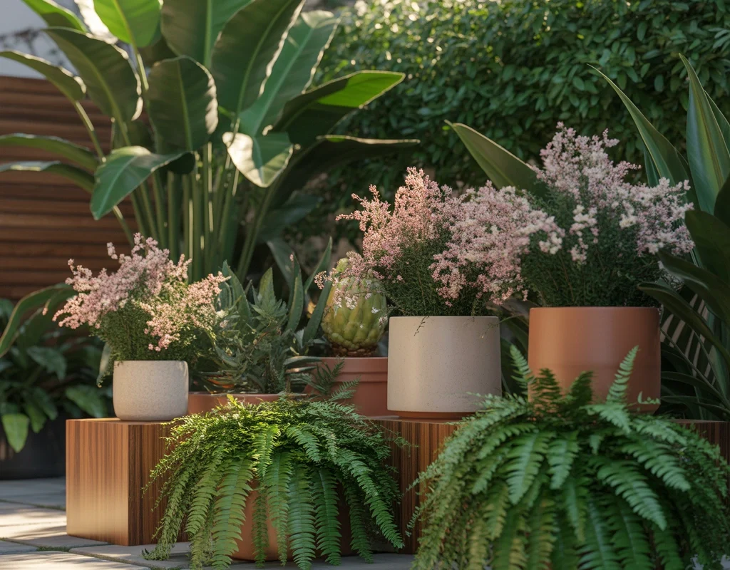 Create a Beautiful Layered Plant Corner With Different Heights