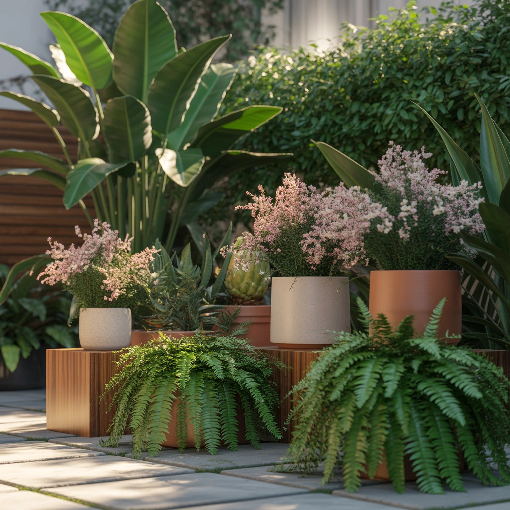 Create a Beautiful Layered Plant Corner With Different Heights