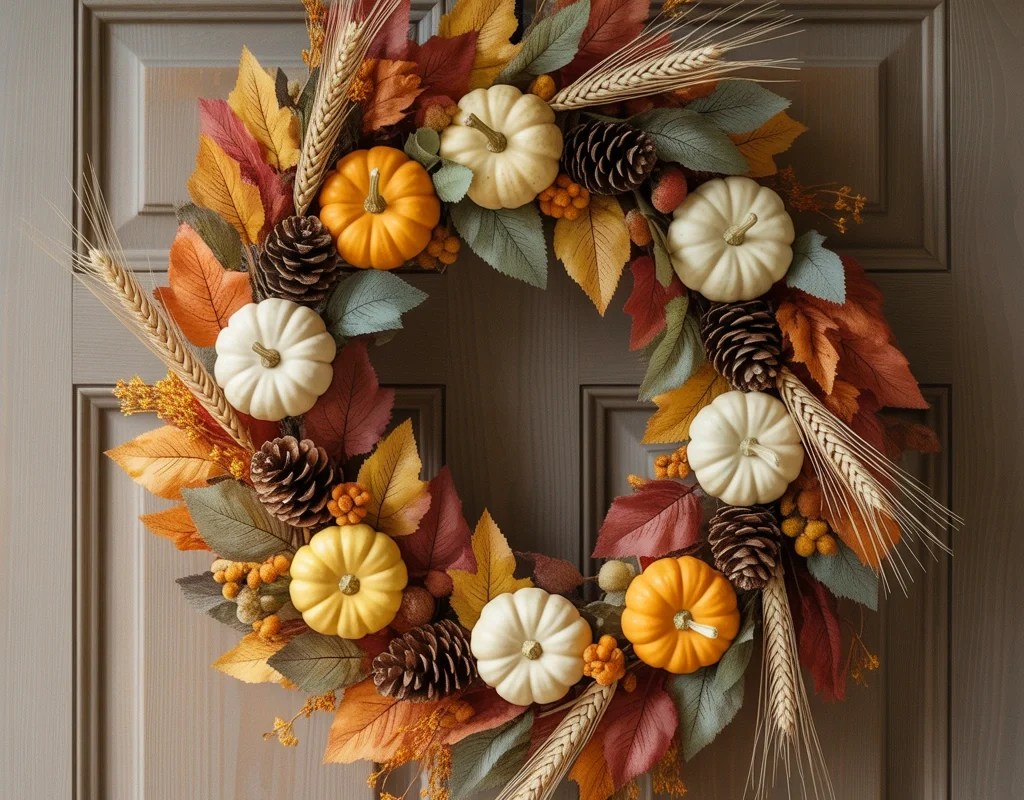 Create a Beautiful Thanksgiving Front Door Wreath