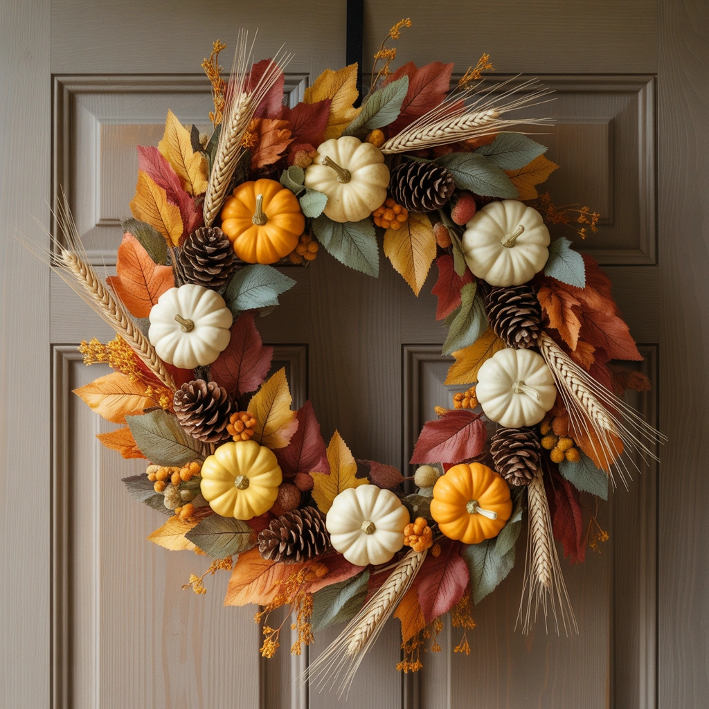 Create a Beautiful Thanksgiving Front Door Wreath
