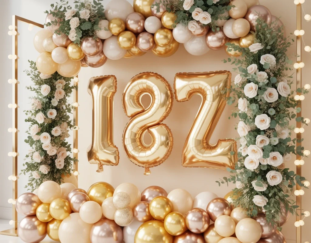 Create a Birthday Balloon Number Wall
