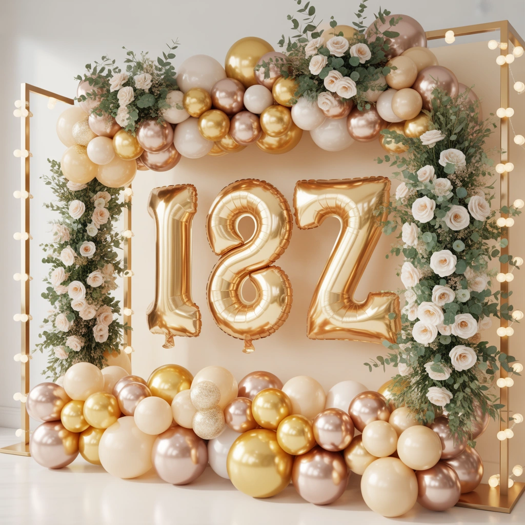 Create a Birthday Balloon Number Wall